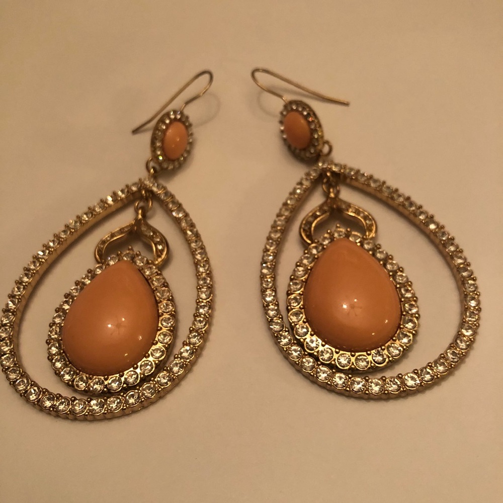 Gold / Peach Earrings